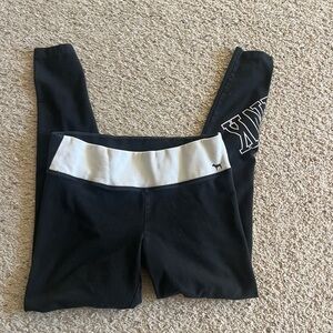 Y2K PINK Victoria's Secret Black and White Leggings